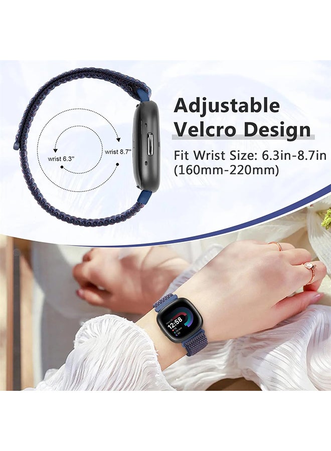 O Ozone Nylon Loop Sport Band For CMF by Nothing Watch Pro/Watch Pro 2 Watchband Bracelet, Replacement Bracelet Wristband Wrist Strap for Men Women- Flash Blue - Image 4