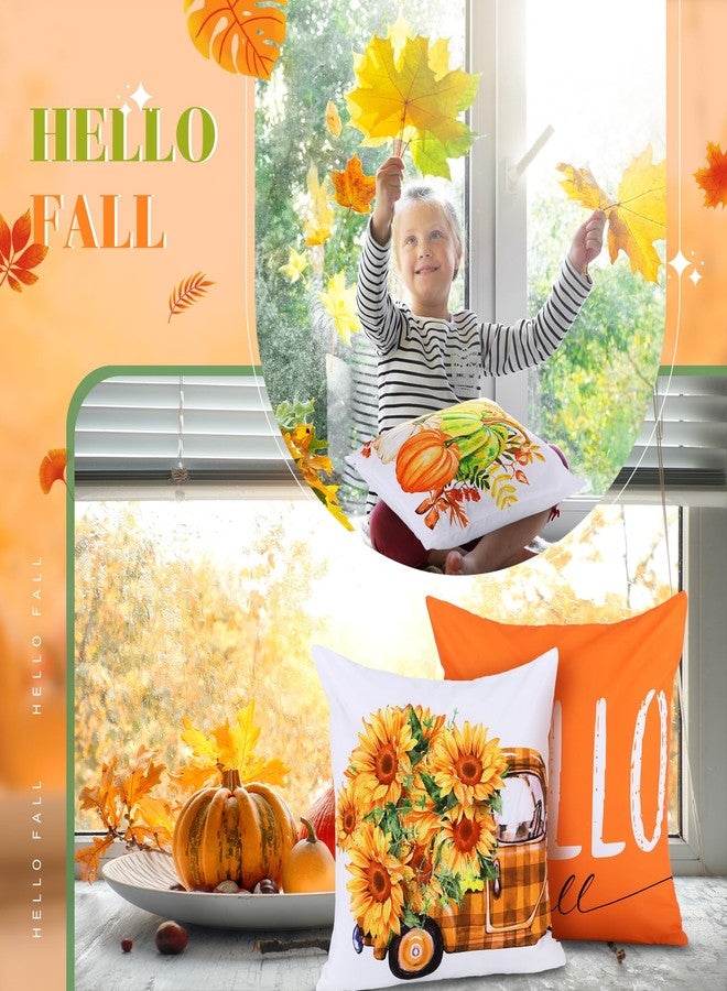 Mindsoft 16 Pcs Holiday Pillow Covers 18x18 Inch Seasonal Throw Pillow Cover Fall Halloween Pillowcase Sunflower Pumpkin Snowflake Gnome Cushion Case for Holiday Farmhouse Home Sofa Decor - Image 4