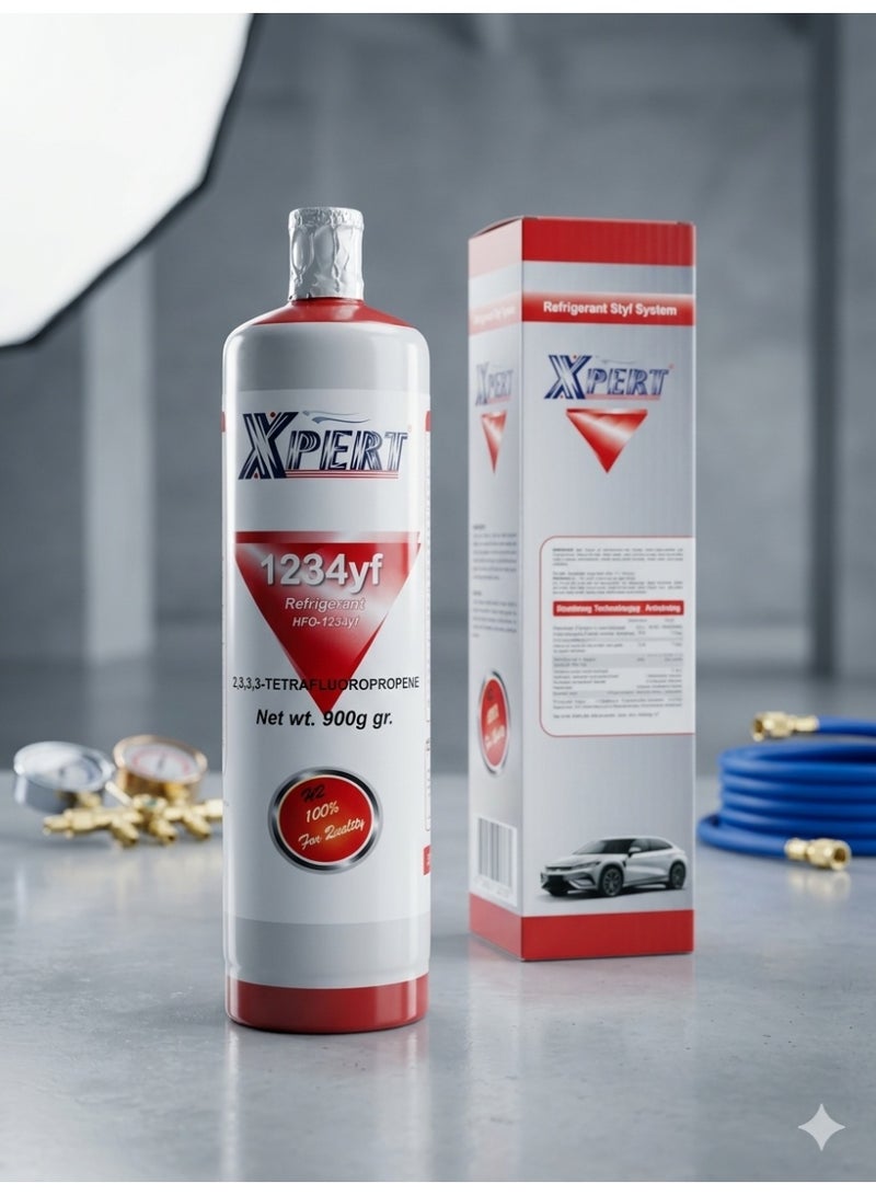 XPERT R1234YF Refrigerant Gas Cylinder 900g – High Purity Automotive AC Refrigerant for Modern Vehicle Air Conditioning Systems
