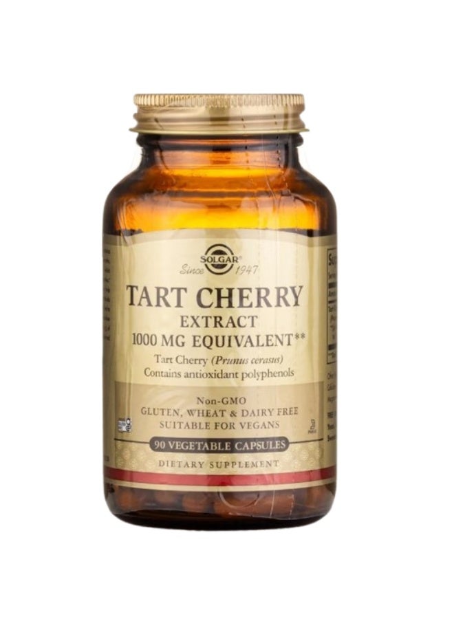 Solgar Tart Cherry Extract 1000 Mg, 90 Vegetable Capsules Packaging May Vary - Image 2