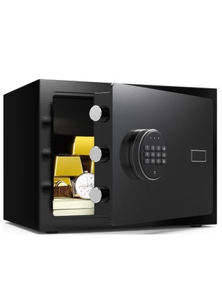 Mini Security Safe Box with Electronic Keypad Lock and Physical Key for Storing Jewelry Passport Watch Cash for Home/Office/Hotel (Black) - pzsku/Z02149D17F6B69FB5F451Z/45/1750462434/e087d60c-ce0c-449f-9584-a048c1b029e9