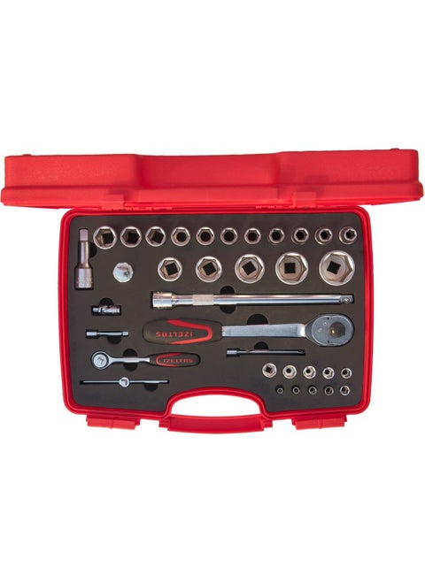 1/4'' - 1/2'' Hexagonal Socket Wrench Set 35 Pieces