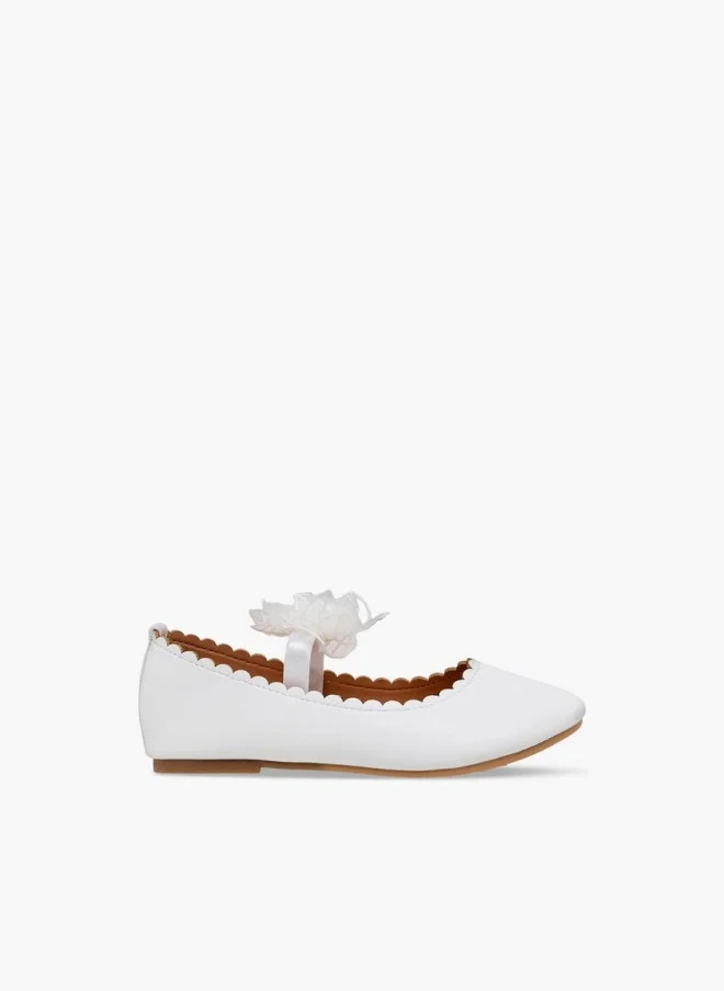 فلورا بيلا من شو إكسبرس Flora Bella Girls Flower Embellished Ballerina Shoes