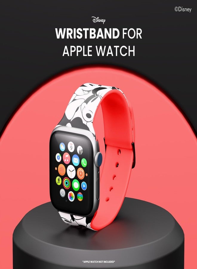 iJOY Disney Minnie Mouse Wristband For Apple Watch Band Series 9/8/7/6/5/4/3/2/1/SE 38MM, 40MM and 41MM | Minnie Mouse Gifts for Women and All Fans | Replacement Apple Watch Bands For Women - Image 2