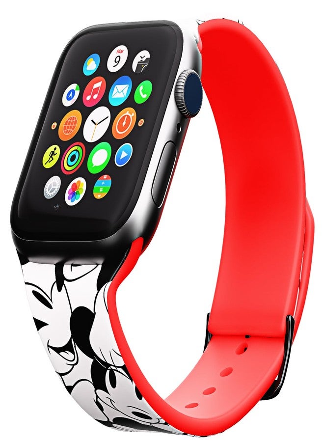 iJOY Disney Minnie Mouse Wristband For Apple Watch Band Series 9/8/7/6/5/4/3/2/1/SE 38MM, 40MM and 41MM | Minnie Mouse Gifts for Women and All Fans | Replacement Apple Watch Bands For Women - Image 1