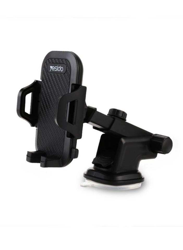Yesido C23 Universal Car Phone Holder Stand Dashboard Windshield GPS Car Mount Bracket Sucker Mobile Phone Holder Under For 6.4 inch devices - Image 2