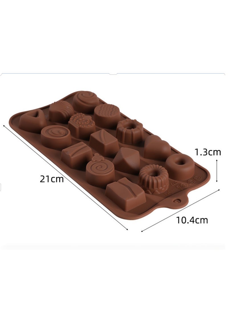 قوالب خبز سيليكون قابلة لإعادة الاستخدام من الدرجة الغذائية، عبوة من قطعتين، قوالب شوكولاتة وكعك وكعك DIY لمحبي الخبز ومتعة المطبخ العائلي - Image 2