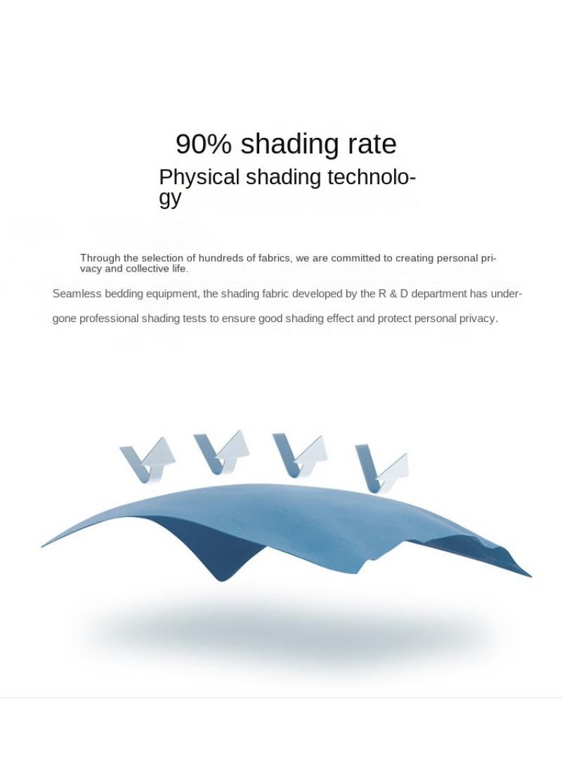 general Fashion Deck Curtain Student Dormitory Bed Curtains Mosquito Net With Bracket Gift For The Start Of The School Season - Image 3