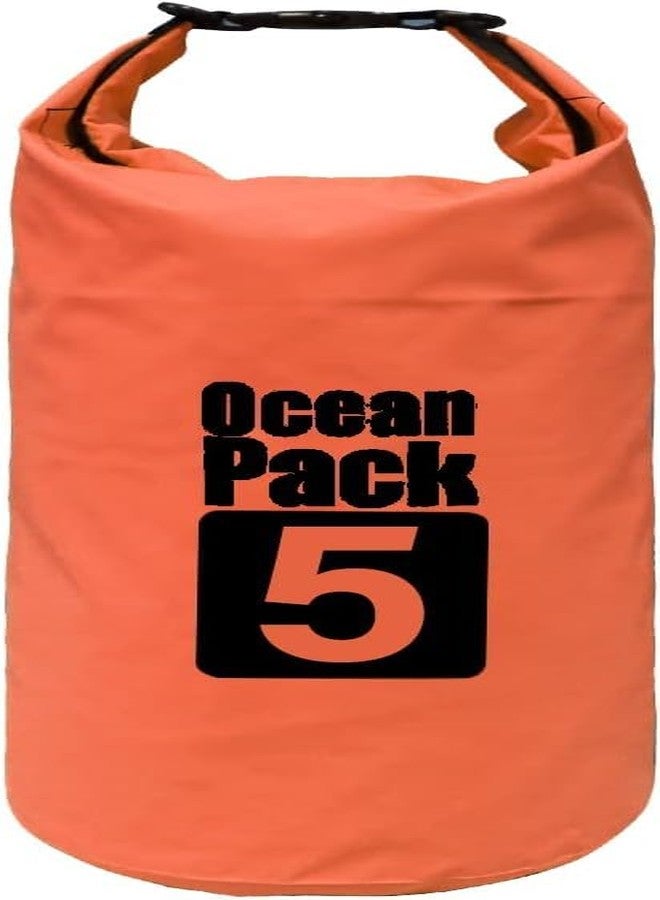 Delzon PVC Outdoor Ocean Pack Waterproof Dry Bag Camping Storage Bag Organizer for Traveling (Multicolor) (5 Liter) - Image 1