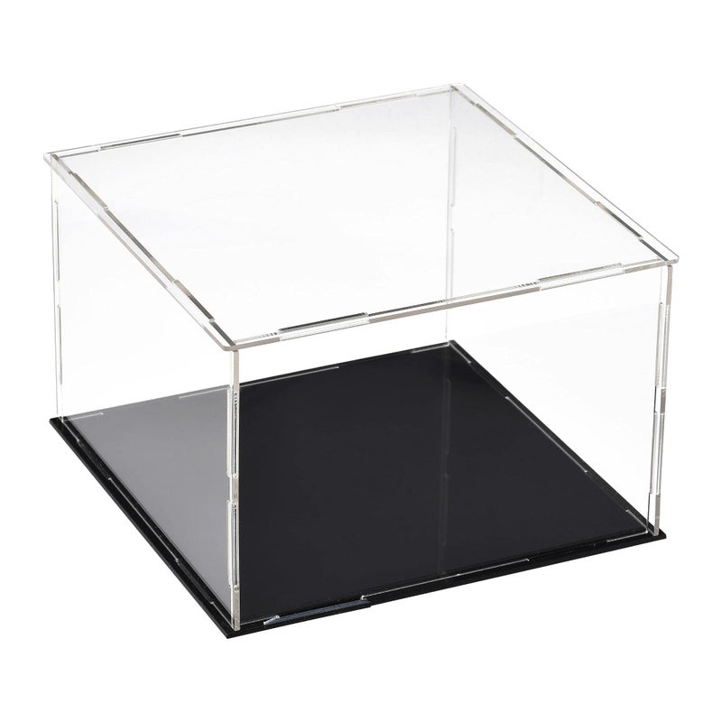 TOP-VIGOR Acrylic Clear Display Case, 15x15x10cm Assemble Dustproof Protection Countertop Box, Showcase Cube Collectibles Show Box for Figures Toys Home Storage - Image 1
