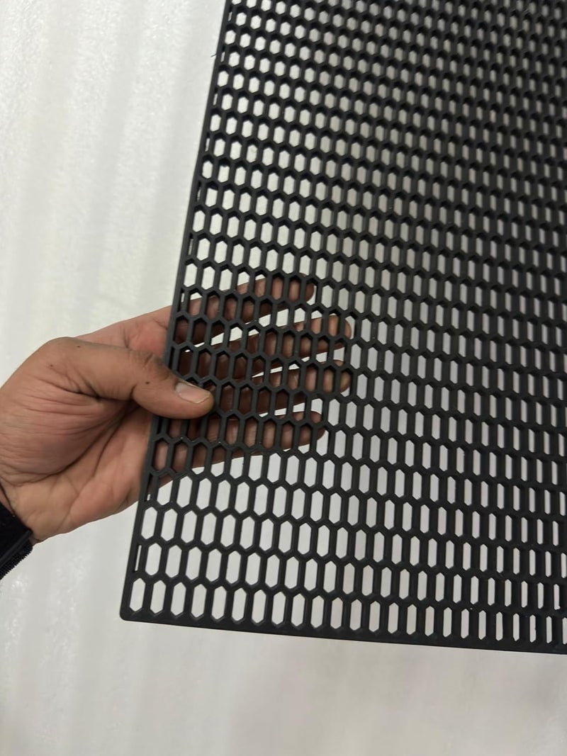 AUTO MT CAR MESH GRILL Small Mesh GRILLE Spoiler Bumper Vent ABS Plastic Racing Honeycomb Mesh Honeycomb Hole Hex-Grids Hex Mesh Grill Air Intake Racing Grilles Universal 1PC - Image 2
