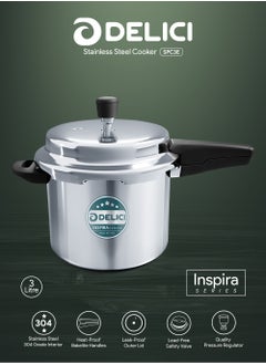 DELICI 3 Liter Stainless Steel Pressure Cooker ,Fast, Efficient, And Safe Cooking with Durable Body, Strong Anti-bulging Bottom, Safe Gasket Release Vent System,5 Years Warranty (SPC3E)  - Image 2