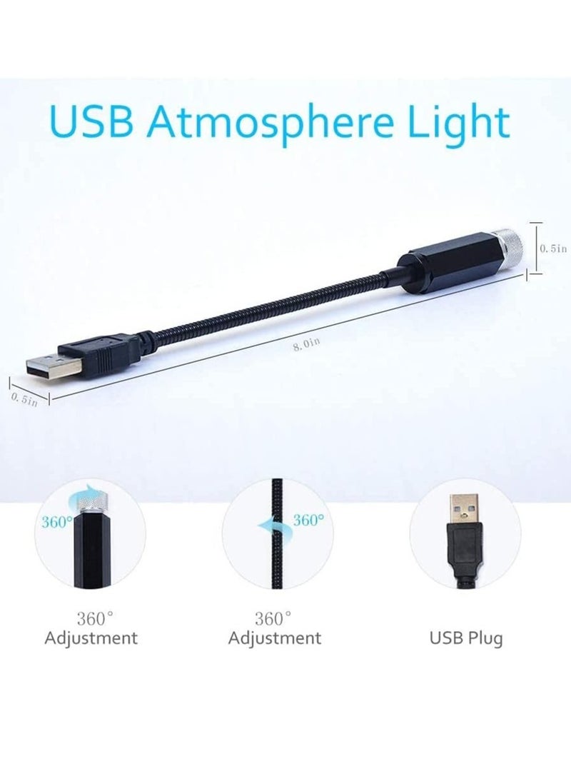 Car Roof Star Night Light,USB Star Night Lights, USB Night Lamp Fit All Cars Ceiling Roof Star Lights Interior Ambient Atmosphere for Bedroom Decorations,Party,Walls - Plug and Play - Image 2