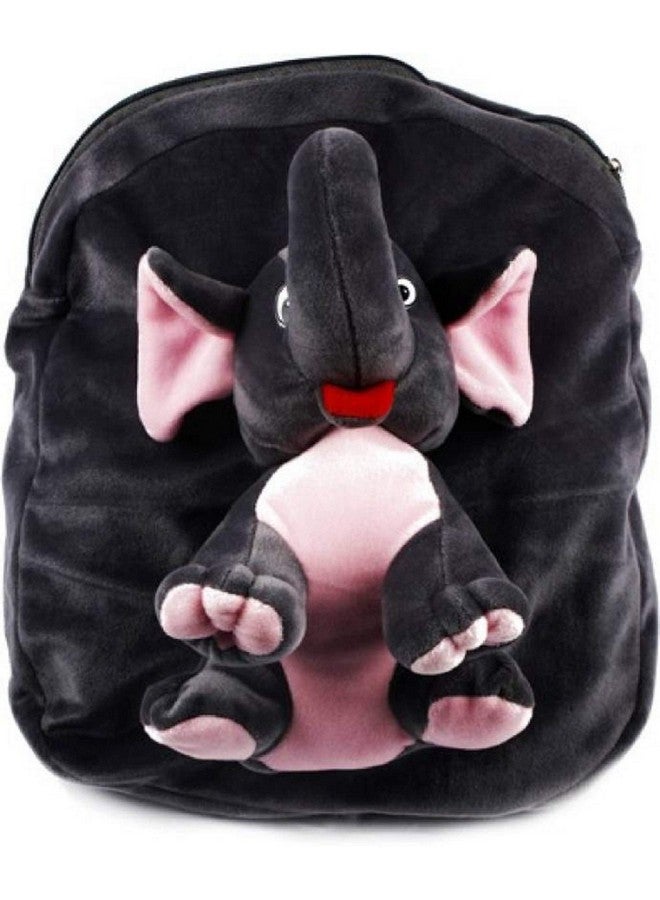 blue tree Kid's Soft Velvet Cartoon School Plush Combo Backpack,Mini Bag,Travel Bag for Baby Boy/Girl (Spiderman & Full Body Elephant) - Image 3