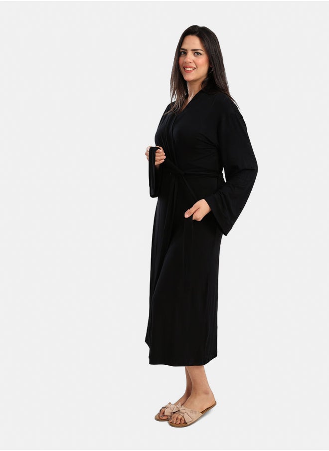 Carina Long Sleeves Plain Robe  - Image 1