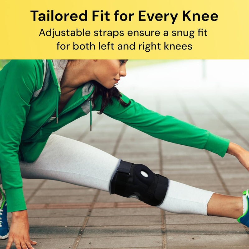 BraceUP Hinged Knee Brace Support for Knee Pain - Maximum Support and Comfort for ACL/PCL Injuries, Meniscus Tears, Arthritis (L/XL) - Image 5