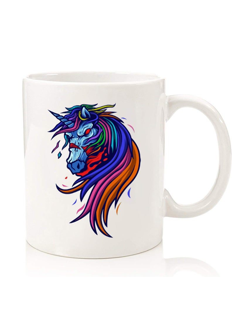 Theodor Premium Quality Two Sided Printed Coffee Mug Tea Cup For Home Office, Kids Men Women horse - Image 1