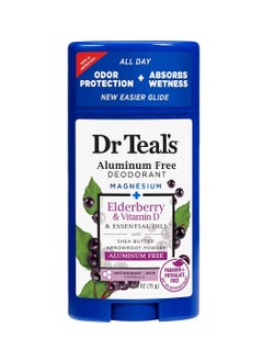 Dr Teal's Aluminum Free Deodorant Elderberry & Vitamin D 75G