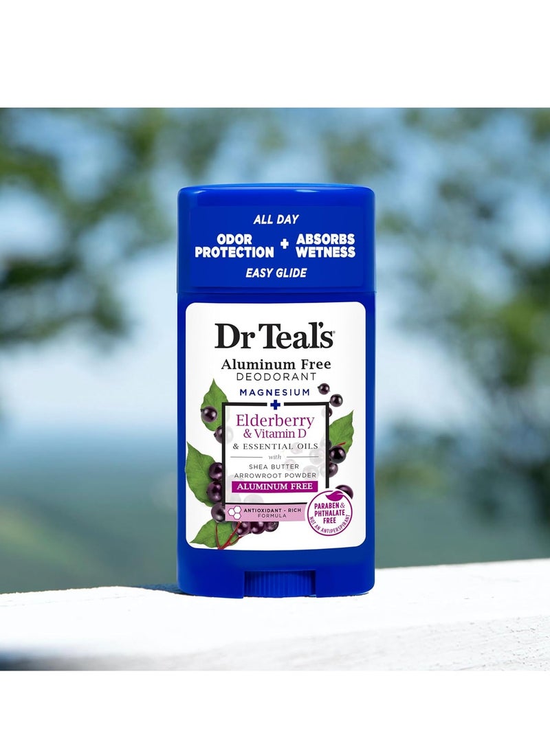 Dr Teal's - Dr Teal's Aluminum Free Deodorant Elderberry & Vitamin D 75G - Image 1
