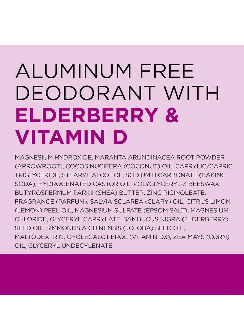 Dr Teal's - Dr Teal's Aluminum Free Deodorant Elderberry & Vitamin D 75G - Image 1