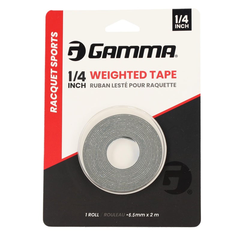 Gamma Weighted Tape Adjustable Paddle Racquet Weight for Enhanced Control Power Speed Customizable Tape for Pickleball Tennis Padel Gray 12 Roll - Image 2