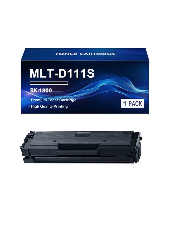 [1-Pack, Black] MLT-D111S D111S 111S SU814A Toner Cartridge Compatible for Samsung Xpress M2020 2020W 2022 2022W 2070 2070F 2070FW 2070W 202x 207x Series Printer - Image 1