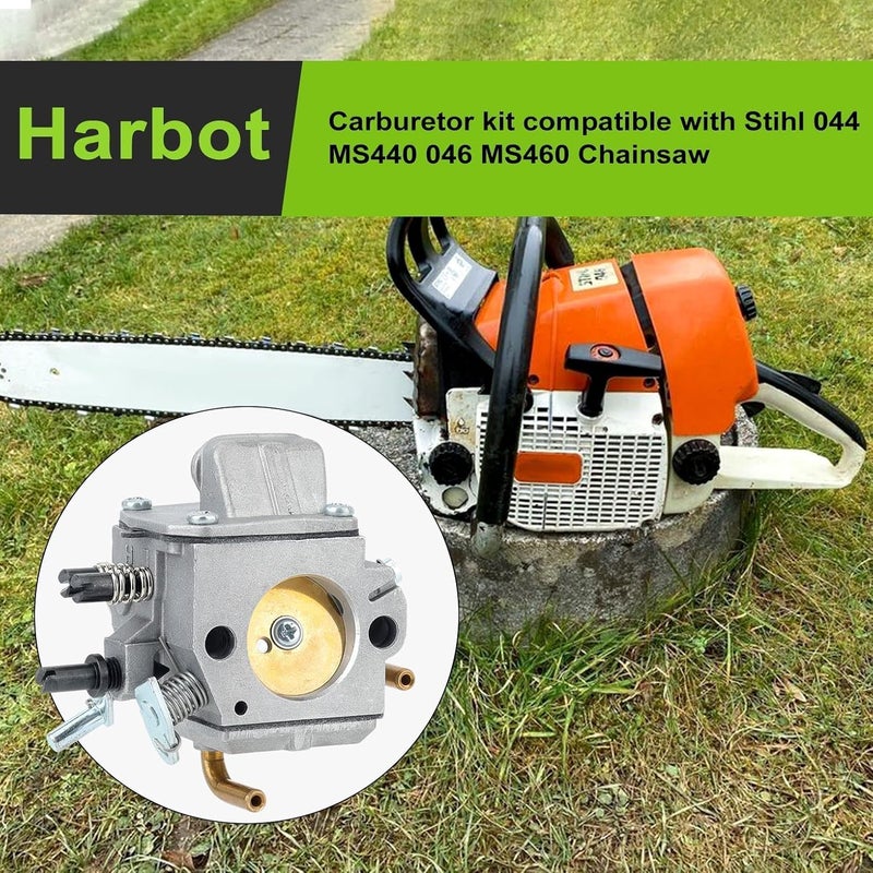 Harbot MS440 Carburetor for Stihl 044 MS460 046 Chainsaw Replace 1128 120 0625 with 0000 140 4407 Air Filter - Image 2