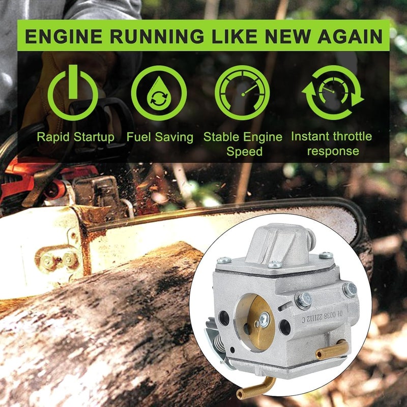 Harbot MS440 Carburetor for Stihl 044 MS460 046 Chainsaw Replace 1128 120 0625 with 0000 140 4407 Air Filter - Image 4