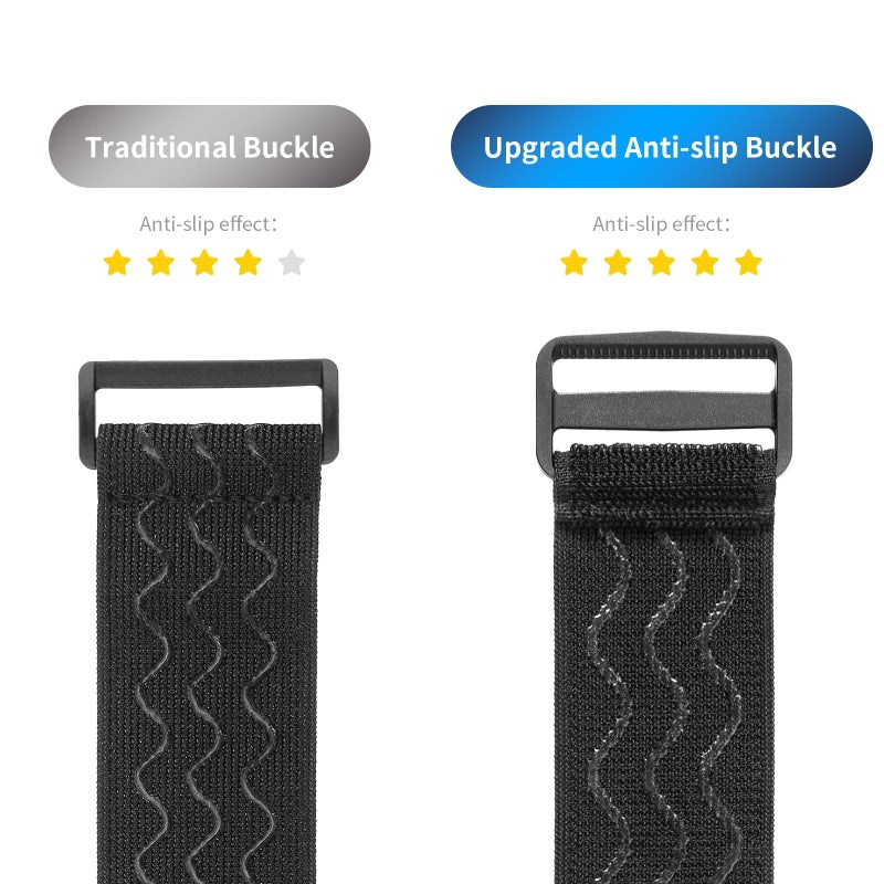 Trilancer Elastic Cinch Straps with Anti-Slip Strips, 32 "x 2" (4 Pack) Multipurpose Hook and Loop Bundling Straps for Hose, Cords, Bike, Luggage, Camping, Yoga Mats - Image 2