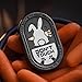 HIDEDC Desperate Rabbit Fidget Slider Metal Fidget Toys Adults Haptic Coin Infinite Rotation Push EDC Fidget Toys Sensory Toy Executive Desk Toy for Keep Focus  Stress Relief Black - Image 2