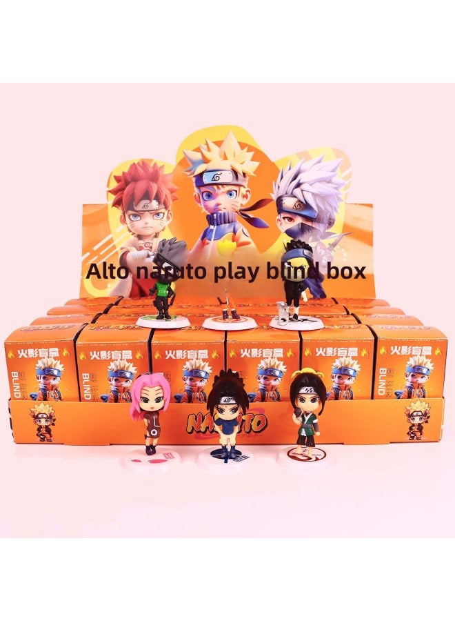Hand Toy Stationery Blind Box Set Children's Animation Blind Bag Surprise Gift Student Stall 61 Gift Wholesale-Specifications:Spider-man (pvc Solid Model) 1 Random Piece (if You Need A Display Box, 24 Pieces)