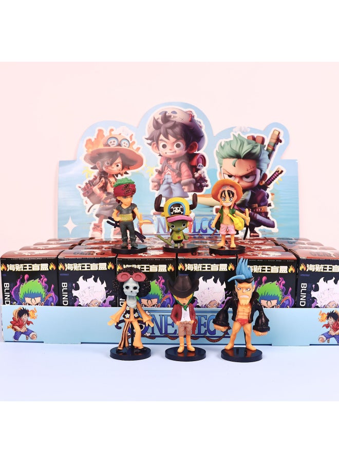 Hand Toy Stationery Blind Box Set Children's Animation Blind Bag Surprise Gift Student Stall 61 Gift Wholesale-Specifications:Spider-man (pvc Solid Model) 1 Random Piece (if You Need A Display Box, 24 Pieces)