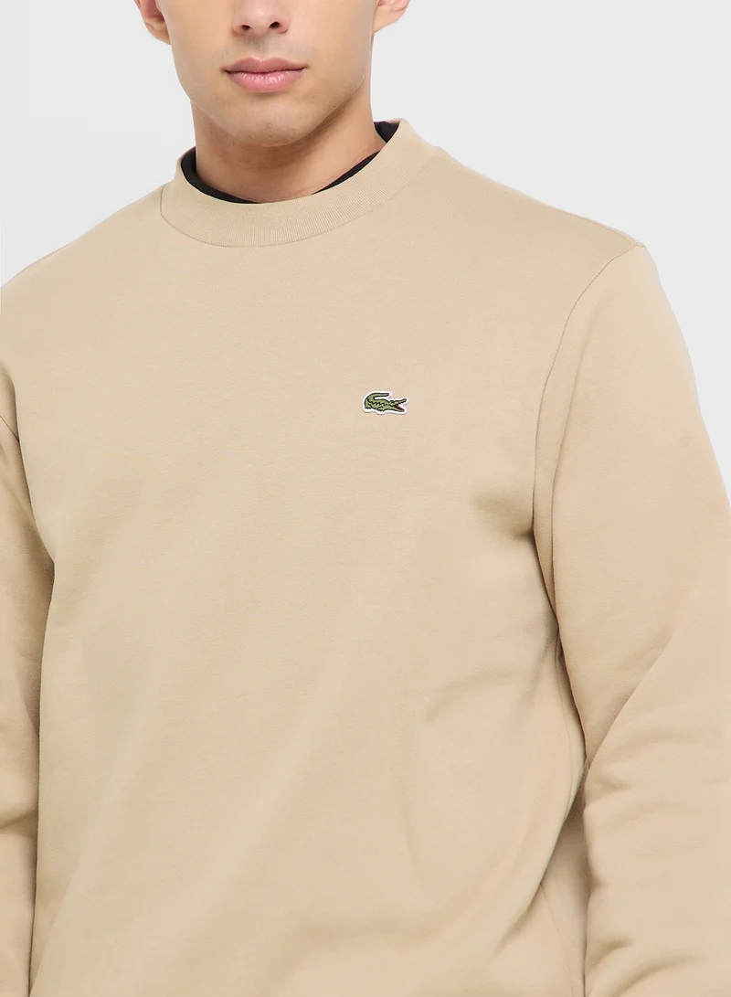 LACOSTE Brushed Fleece Sweatshirt