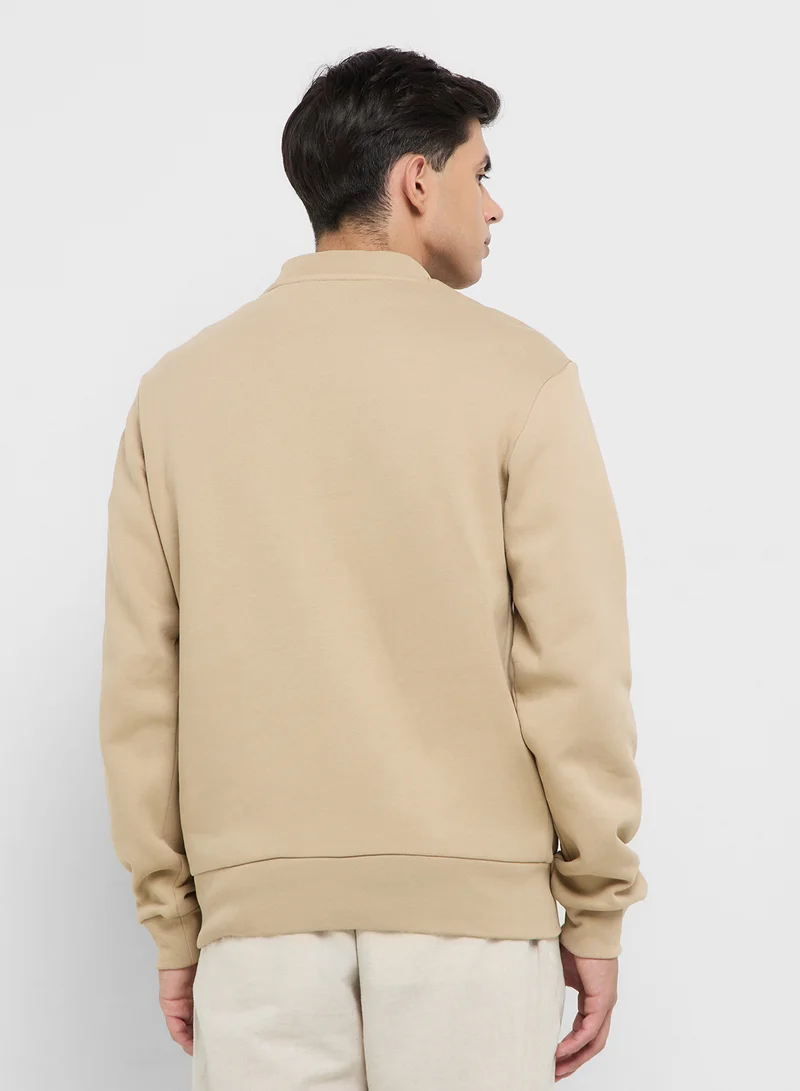 LACOSTE Brushed Fleece Sweatshirt