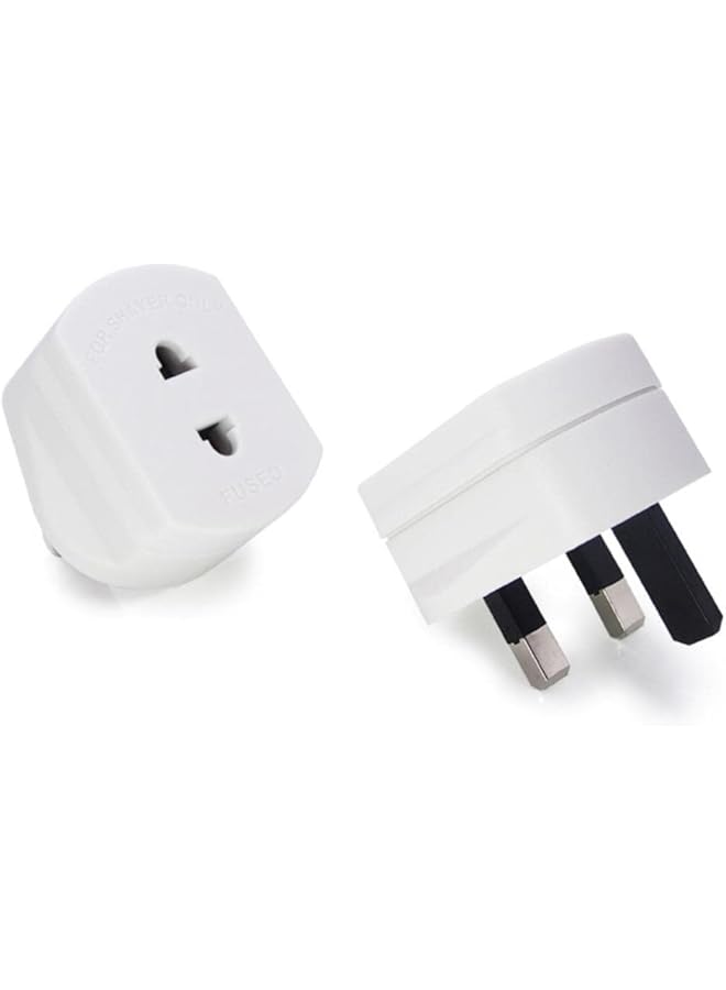 promass Universal razor EU 2 Pin to UK 3 Pin Plug AC Adapter Travel Converter Standard Input Plug 1A Fuse - Image 1