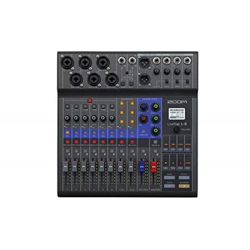 L-8 Live Track - 8-channel mixing console - 4 individual headphone mixes, jingle pads, multitrack recorder and audio interface - Image 1