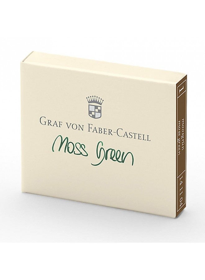 Graf von Faber-Castell Graf Von Faber-Castell Ink Cartridges, Moss Green 6X, 141104  - Image 2