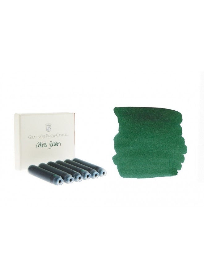 Graf von Faber-Castell Graf Von Faber-Castell Ink Cartridges, Moss Green 6X, 141104  - Image 3