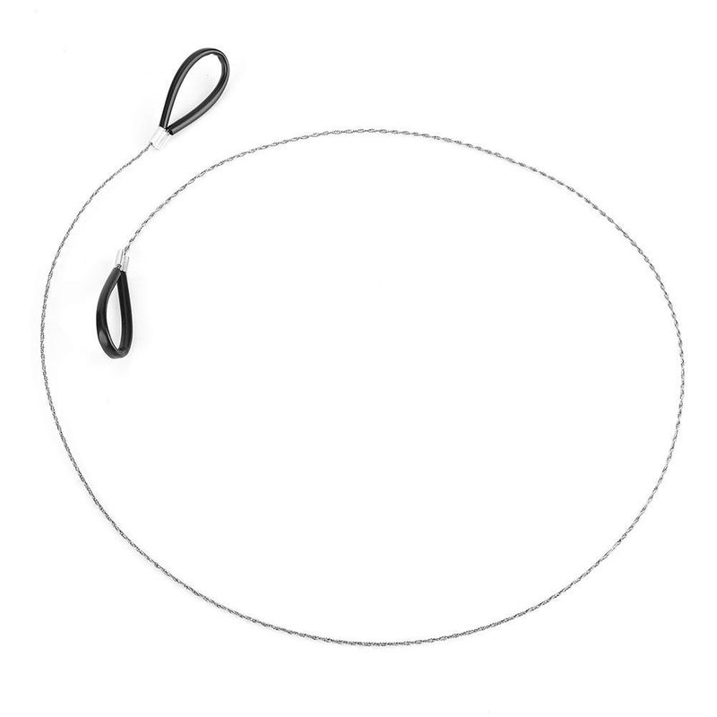 Vbestlife Emergency Wire SawSteel Wire Saw Scroll Outdoor Emergency Travel Outdoor Camping Survival Tool