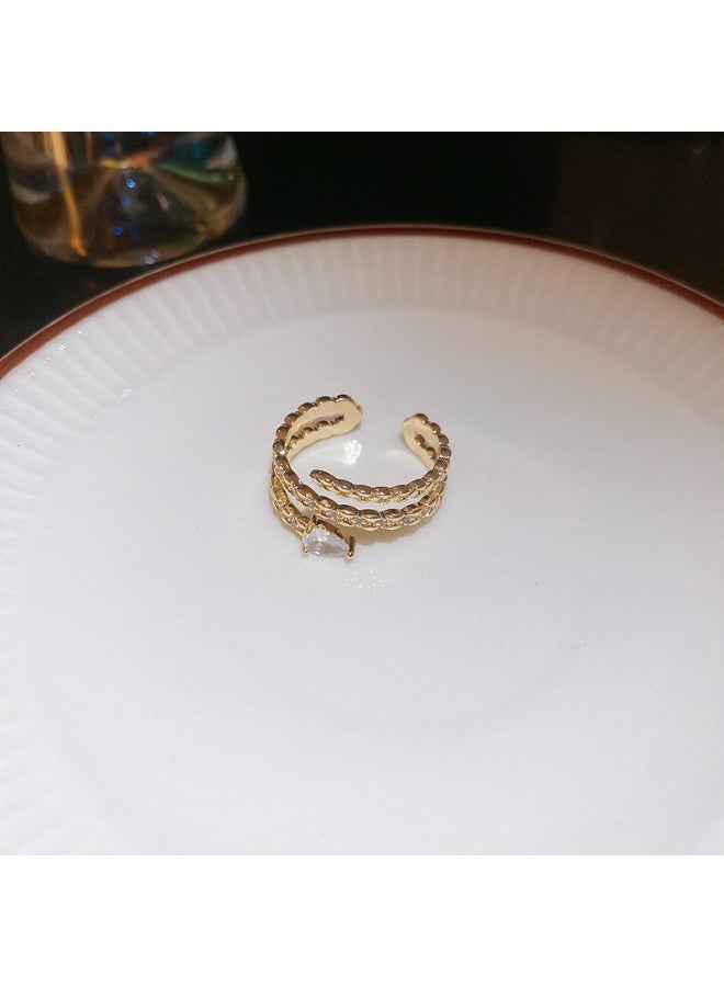 Mark Fairwhale Fashion Niche High-End Personalized Adjustable Ring 