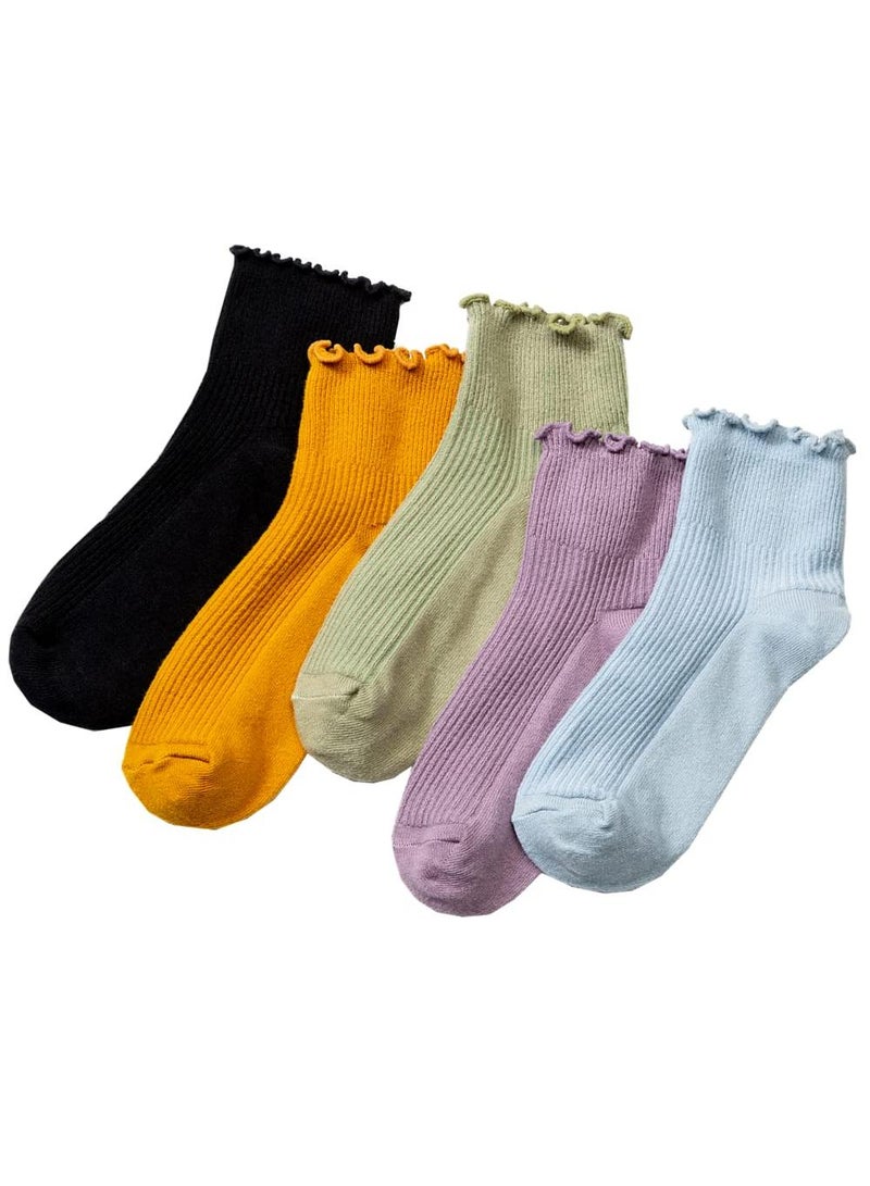 Sweet seven جوارب كروية متميزة للجنسين - 5 أزواج للرجال والنساء - ناعمة للغاية وراحة بدون seams في الأصابع - Image 3