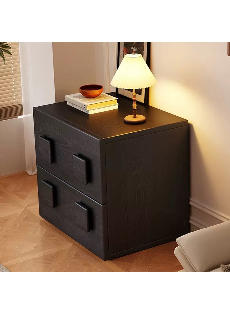 LIMOS Large Bedside Cabinet With 2 Drawers Wooden Unique Design Anti Bowing Organiser Cabinet For office Home Bedroom  - Image 1
