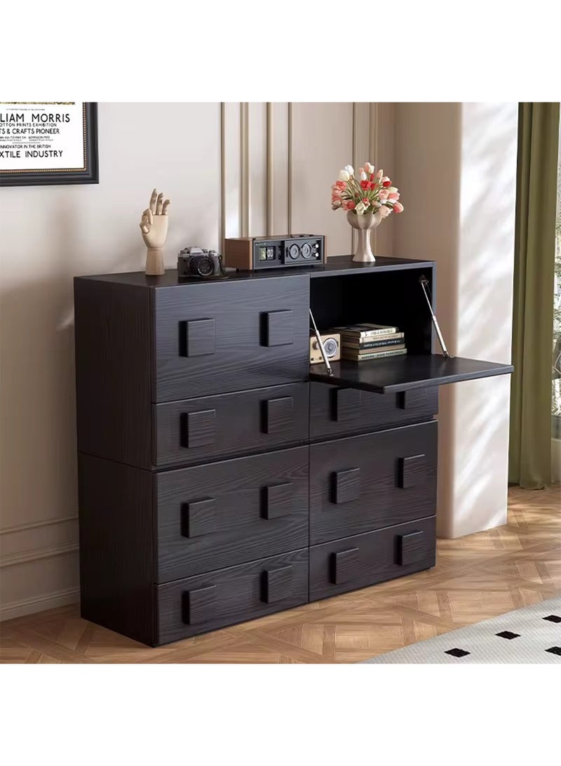 LIMOS Large Bedside Cabinet With 2 Drawers Wooden Unique Design Anti Bowing Organiser Cabinet For office Home Bedroom  - Image 3