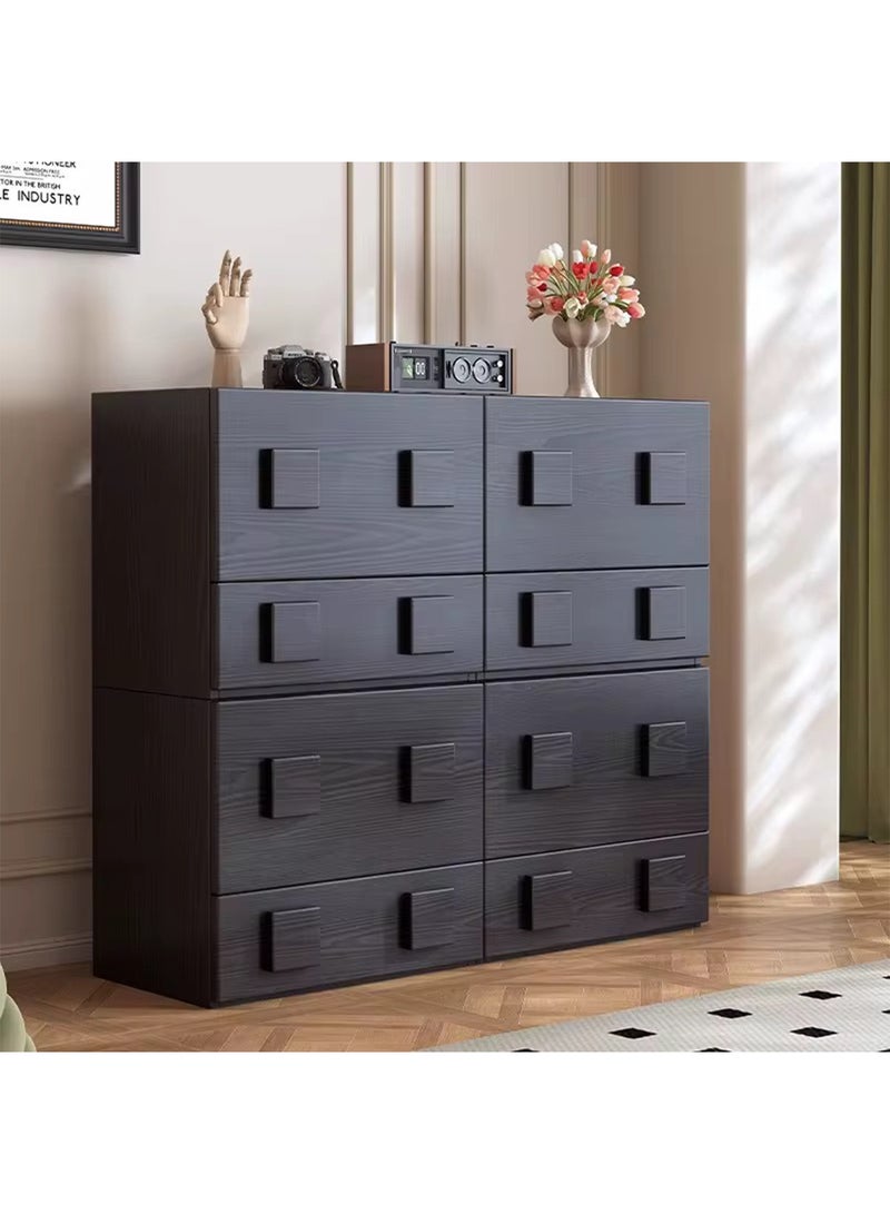 LIMOS Large Bedside Cabinet With 2 Drawers Wooden Unique Design Anti Bowing Organiser Cabinet For office Home Bedroom  - Image 4