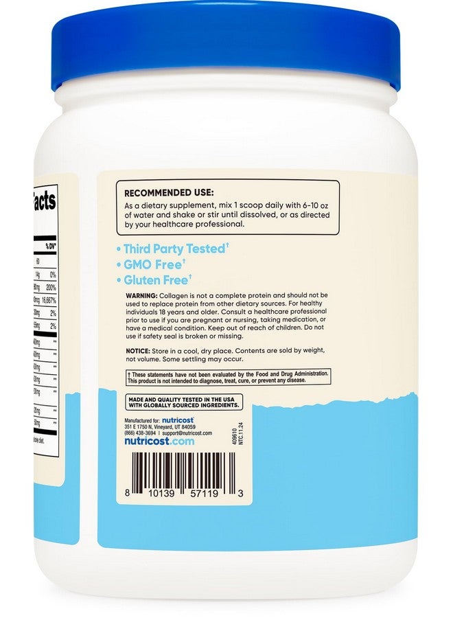Nutricost مجمع بروتين الكولاجين المتعدد من نوتريكوست (بدون نكهة، 30 حصة) - مكمل مع البيوتين، حمض الهيالورونيك، وببتيدات الكولاجين - Image 4