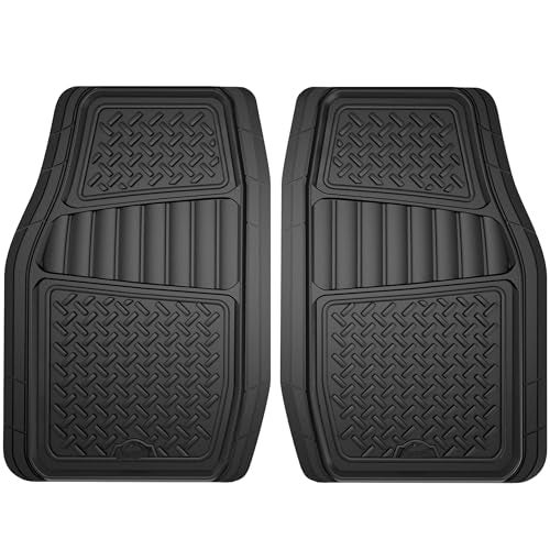 Armor All 2-Piece Truck Floor Mats, Heavy-Duty All-Weather Mats for Trucks — Black - Image 1