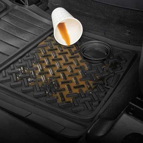 Armor All 2-Piece Truck Floor Mats, Heavy-Duty All-Weather Mats for Trucks — Black - Image 5