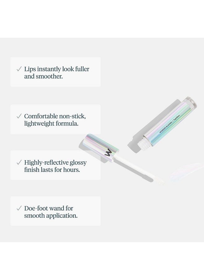 Wonderskin - Wonderskin WONDER BLADING Top Gloss - Clear Lip Gloss, High Shine Finish, Hydrating Lip Gloss, Lip Makeup (Clear Shine) - Image 1