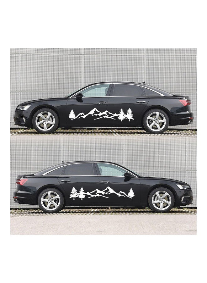 نيبمينينت مجموعة ملصقات للسيارة بتصميم غابة وأشجار جبلية مكونة من قطعتين - Image 2