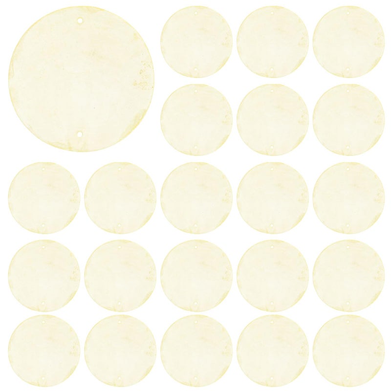30 Pcs Shell Charms for Crafts Wedding Decor Wind Chimes Beach Theme Home Decoration - Image 2